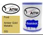 Preview: Ford, Amber Gold Metallic, GQ: 500ml Lackdose, von ATW Autoteile West.